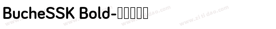 BucheSSK Bold字体转换